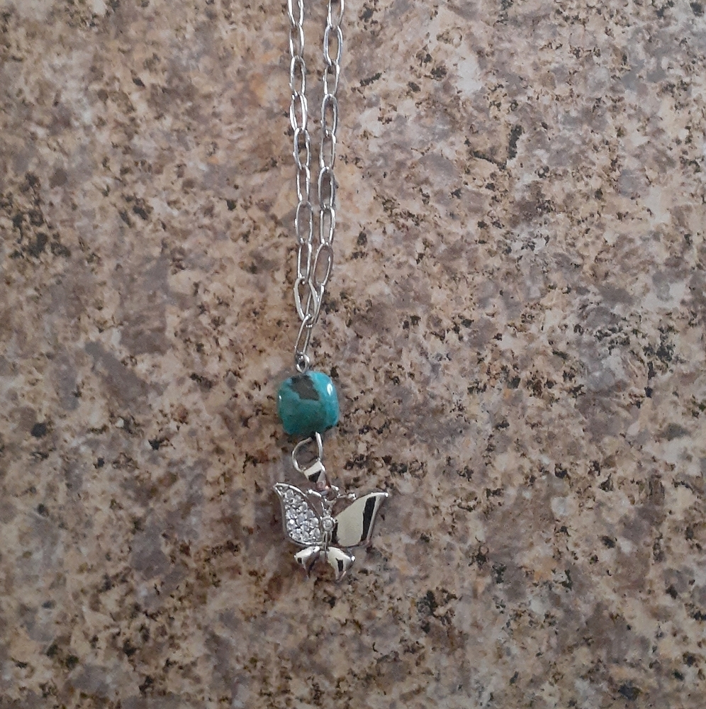 Sweet necklace with real turquoise